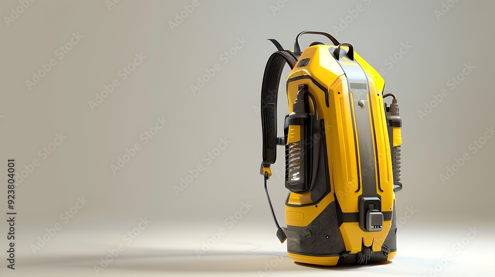 Battery backpack garden sprayer equipment on white background. Battery backpack garden sprayer equipment on white background.