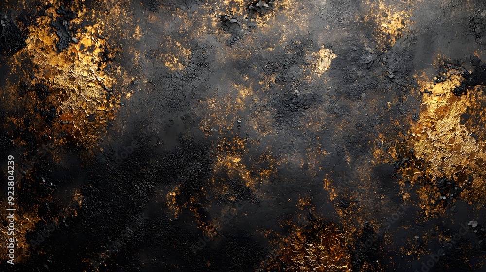 Black and Gold Abstract Texture. Black and Gold Abstract Texture.