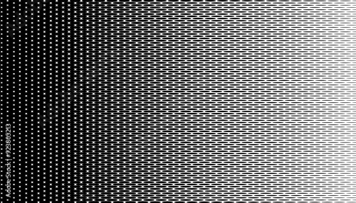 Black and white transition pattern with halftone shape effect. Vector Format Illustration. EPS10 
