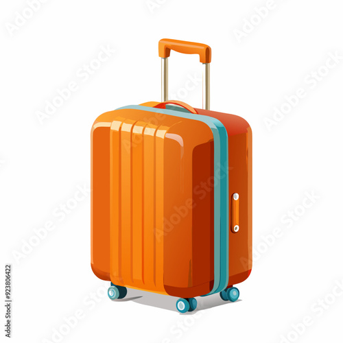 Travel Suitcase Realistic on a isolated white background (9)