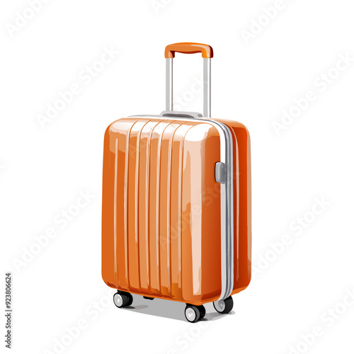 Travel Suitcase Realistic on a isolated white background (4)