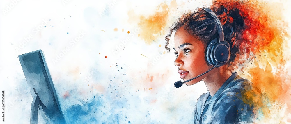 A customer service representative addressing client feedback with prompt and accurate responses, reflecting high-quality service A customer service representative addressing client feedback with prompt and accurate responses, reflecting high-quality service