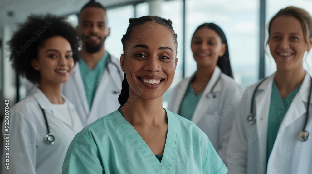 The smiling medical team The smiling medical team