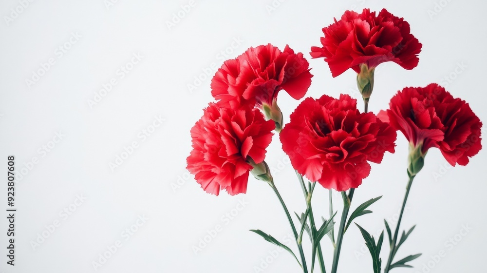 Red Carnations - Vibrant and Playful Floral Photography Red Carnations - Vibrant and Playful Floral Photography