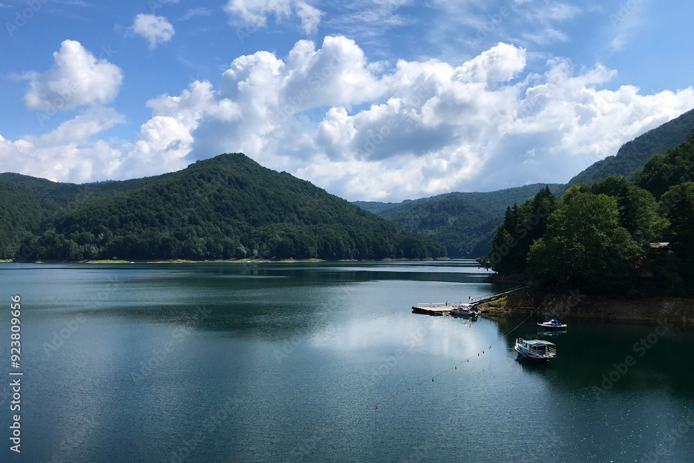 Lake near Transfagarasan in Romania. Mountain lake. Lake near Transfagarasan in Romania. Mountain lake.