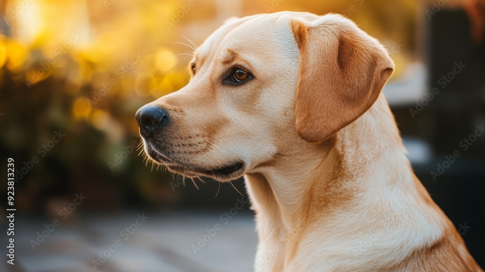 Golden Labrador Portrait in Natural Light Golden Labrador Portrait in Natural Light