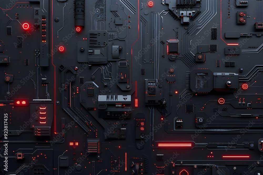 Fototapeta premium Abstract Futuristic Technology Background