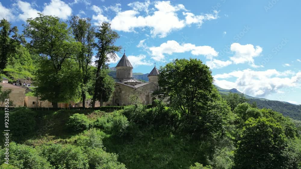Haghartsin Monastery in summer. Dilijan in Armenia Haghartsin Monastery in summer. Dilijan in Armenia