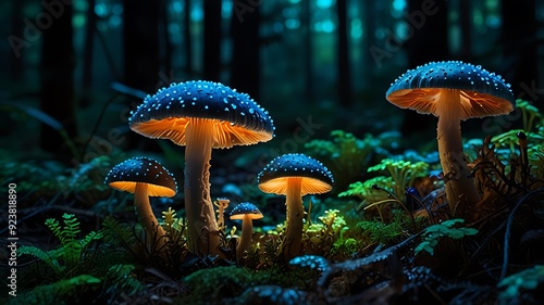 mushrooms in the forest