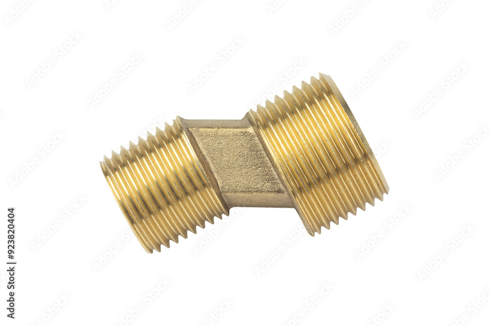 Eccentric adapter for bathroom faucet, isolated from background Eccentric adapter for bathroom faucet, isolated from background