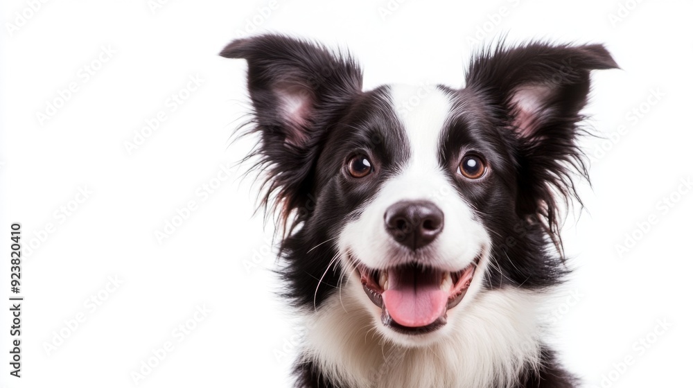 Happy Border Collie Portrait Happy Border Collie Portrait