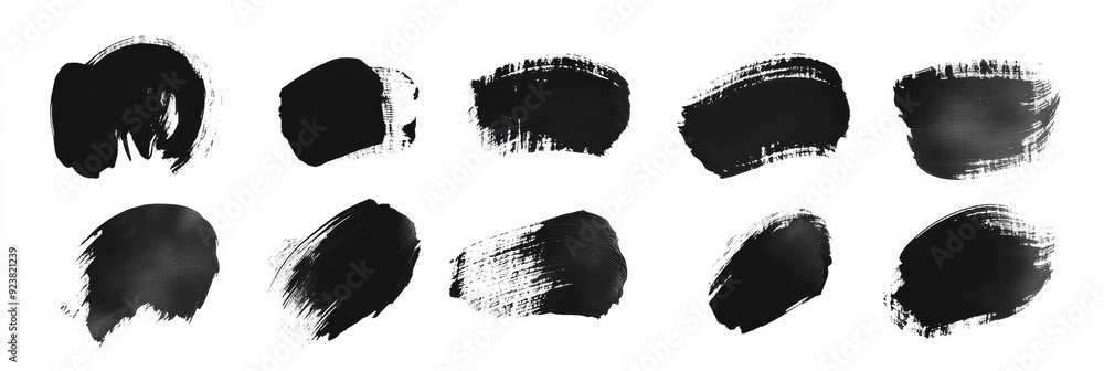 This collection features a variety of dynamic black brush strokes and ink splatters, ideal for enhancing your designs and social media posts with a stylish grunge texture that stands out This collection features a variety of dynamic black brush strokes and ink splatters, ideal for enhancing your designs and social media posts with a stylish grunge texture that stands out