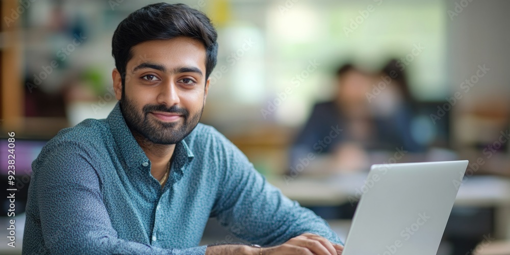 Businessman in a Modern Office Businessman in a Modern Office