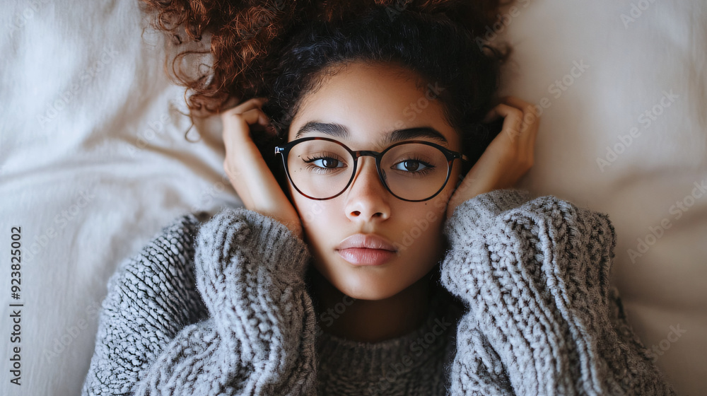 portrait of a woman with bad feelings because of period portrait of a woman with bad feelings because of period