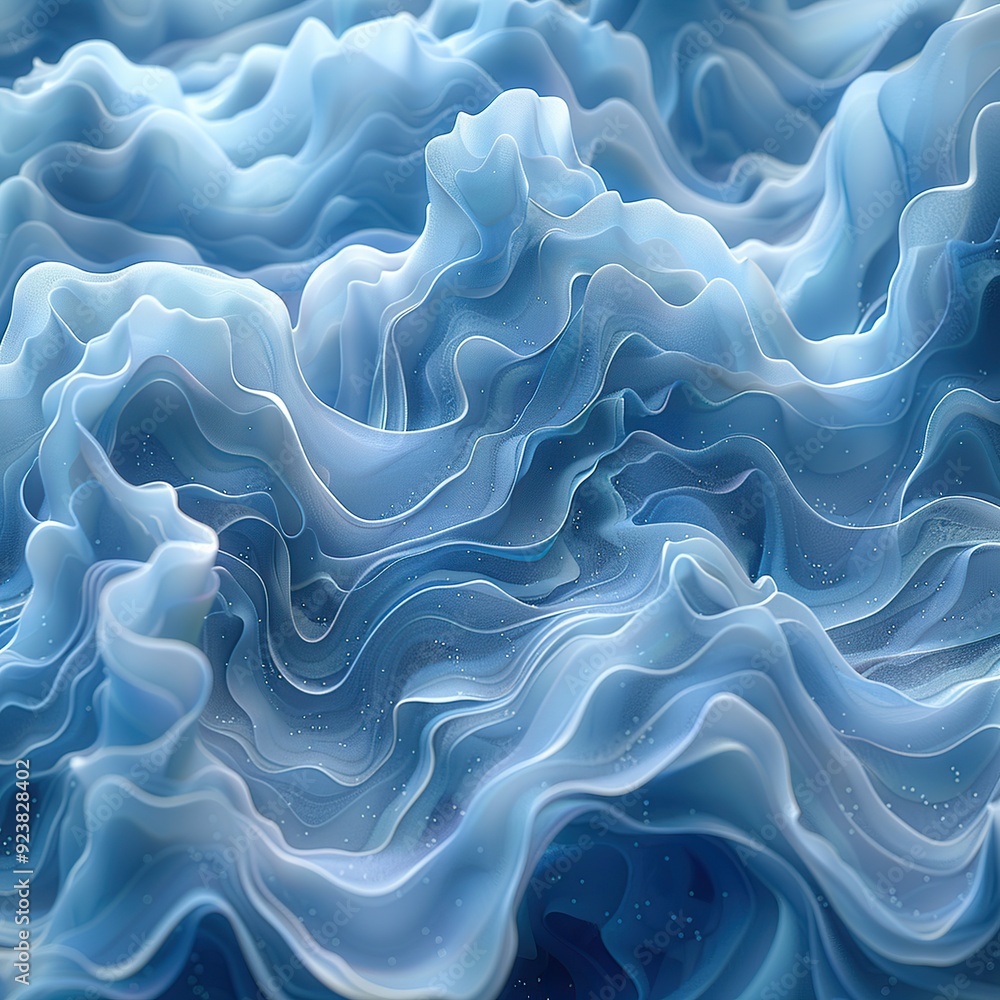 Obraz premium Abstract Blue Waves