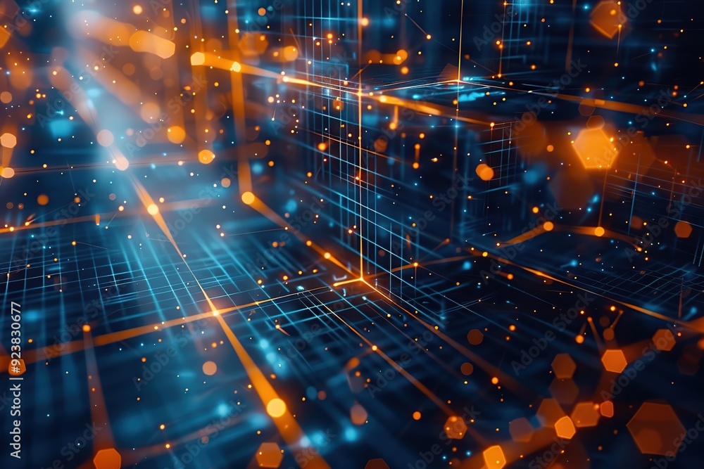 Fototapeta premium Abstract Digital Network