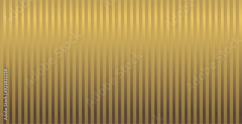 The composition of vertical lines with gold gradient colors arranged repeatedly gives the impression of being dashing and strong, an optical illusion, luxurious and expensive
