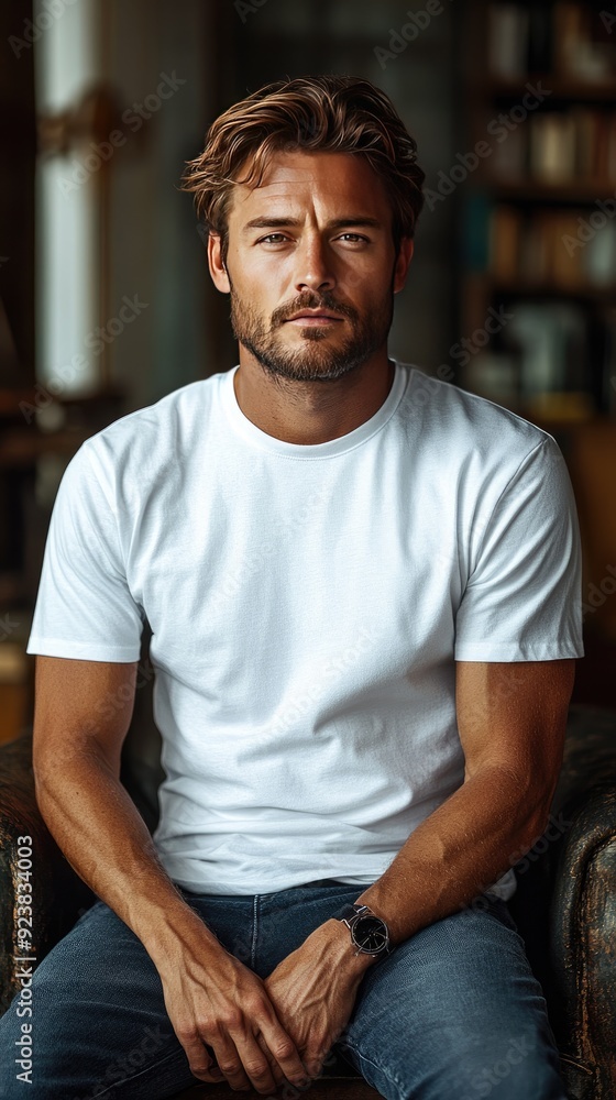 Fototapeta premium White t-shirt mockup | T-shirt mockup