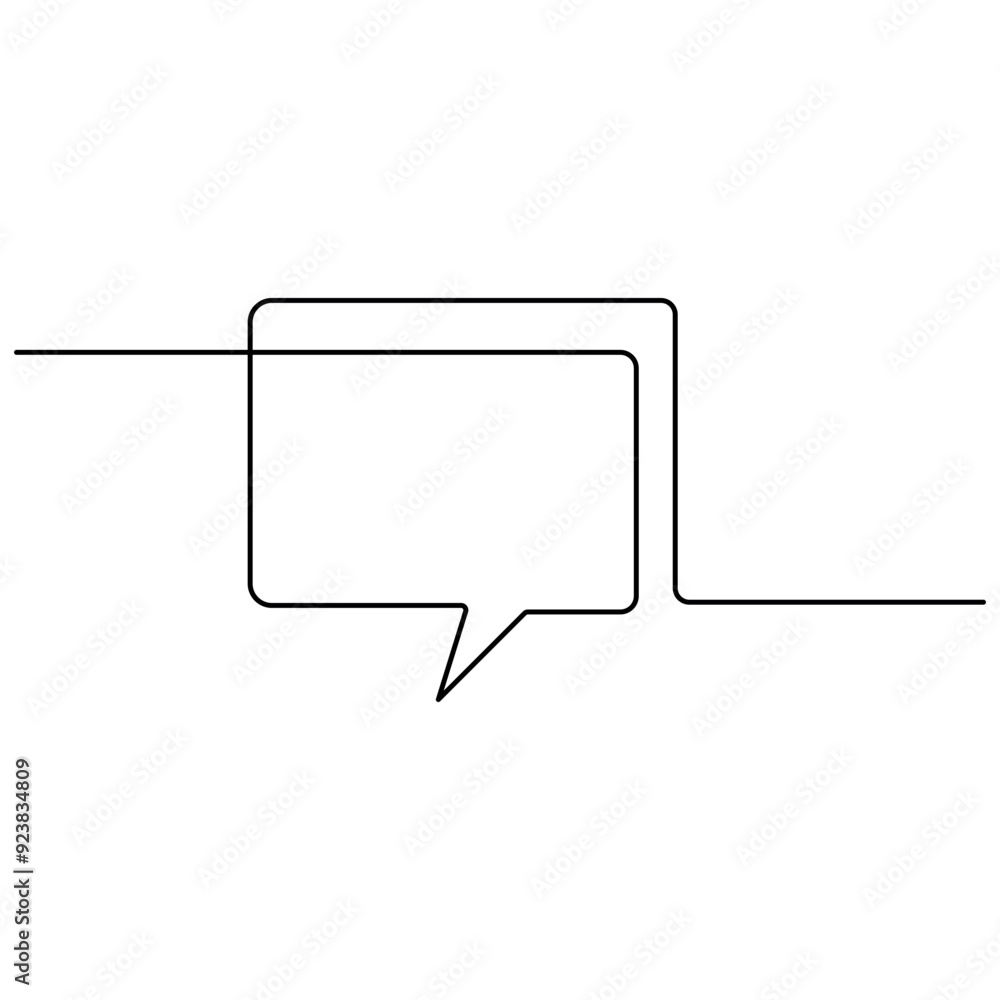 Message single line art, continuous one line drawing of Isolated outline vector art
Message single line art, continuous one line drawing of Isolated outline vector art