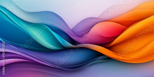 Vibrant abstract background with flowing shapes and vibrant colors