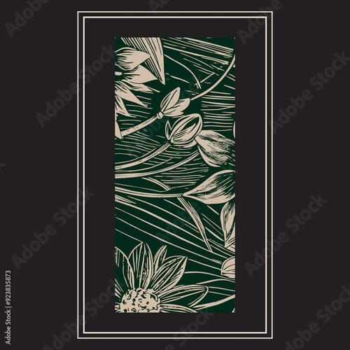 Floral and botanical elements vector Set of leaf foliage wildflowers plants