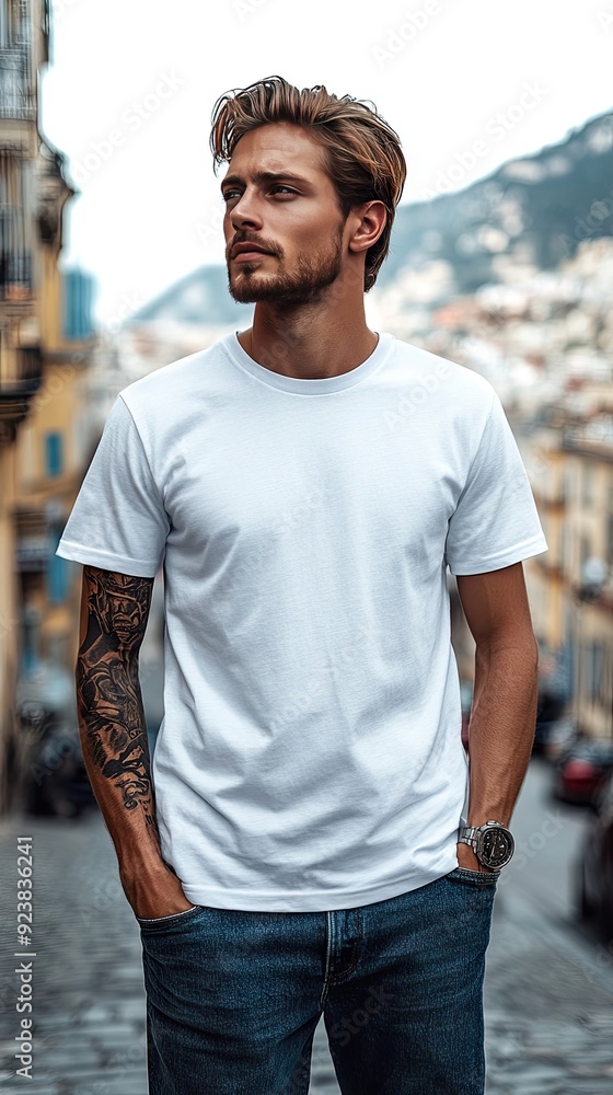 White t-shirt mockup | T-shirt mockup White t-shirt mockup | T-shirt mockup