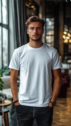 White t-shirt mockup | T-shirt mockup
