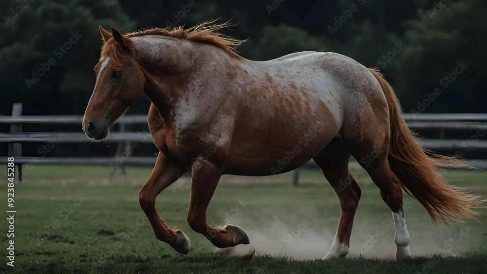 horse in the field horse in the field