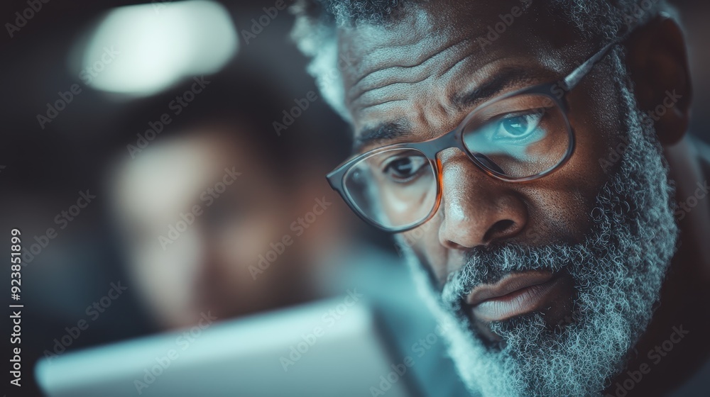 An abstract photograph featuring a pair of glasses with a textured blue background, capturing an artistic portrayal of vision and focusing on contemporary design elements. An abstract photograph featuring a pair of glasses with a textured blue background, capturing an artistic portrayal of vision and focusing on contemporary design elements.