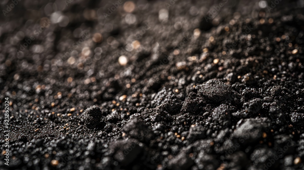 Rich Black Soil Isolated on White Background Rich Black Soil Isolated on White Background