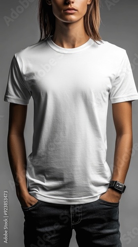 White t-shirt mockup | T-shirt mockup