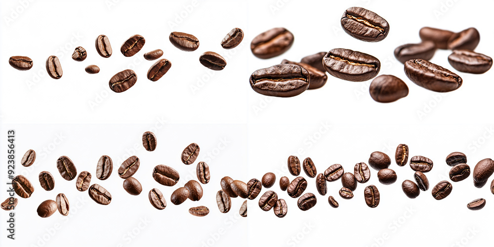 coffee beans isolated on a white background coffee beans isolated on a white background