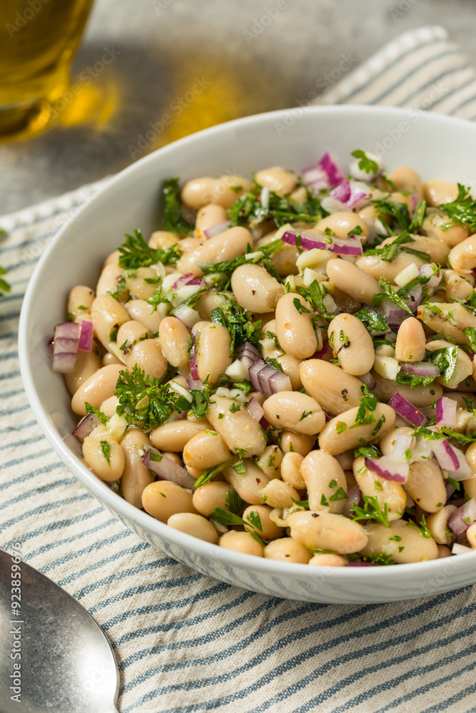 Healthy Cold White Bean Summer Salad Healthy Cold White Bean Summer Salad