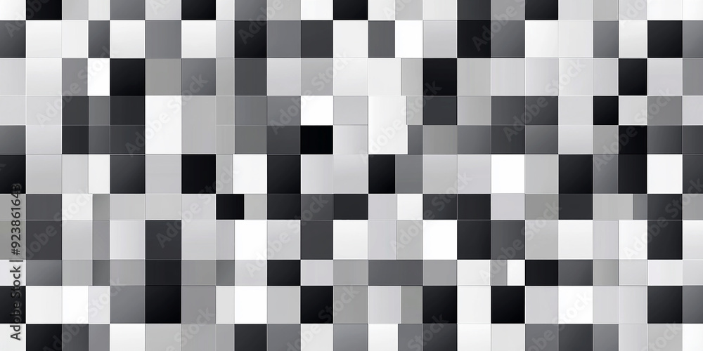 Fototapeta premium pixel pattern background with white and black squares