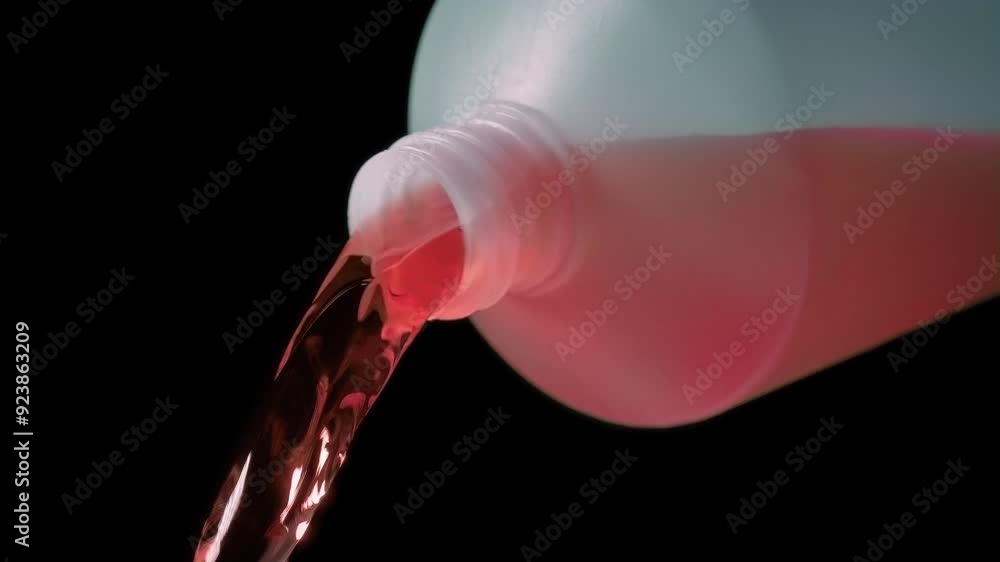 Red Liquid Poured Out Of Bottle 3 Versions Red Liquid Poured Out Of Bottle 3 Versions