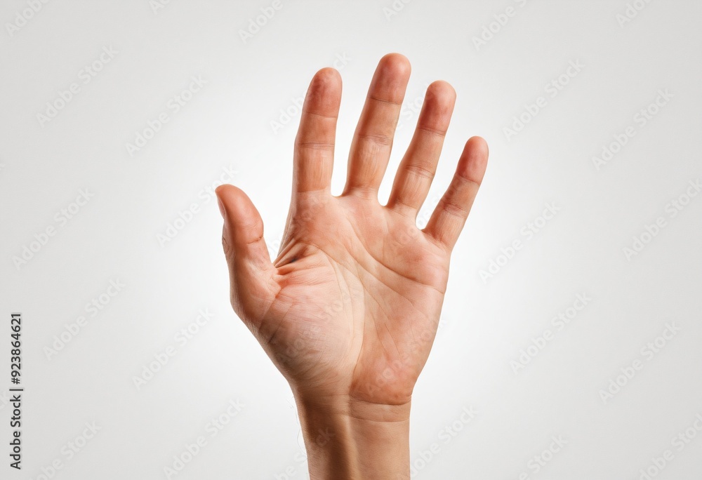 Close up male hand reach and ready to help or receive. Gesture isolated on white background. Ai generated image. Close up male hand reach and ready to help or receive. Gesture isolated on white background. Ai generated image.