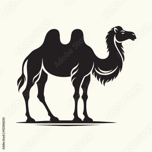 Arabian Camel silhouette Illustration Vector