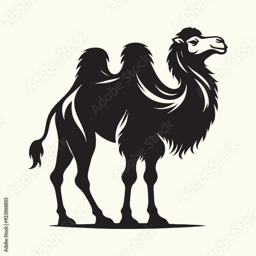 Arabian Camel silhouette Illustration Vector