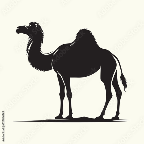 Arabian Camel silhouette Illustration Vector