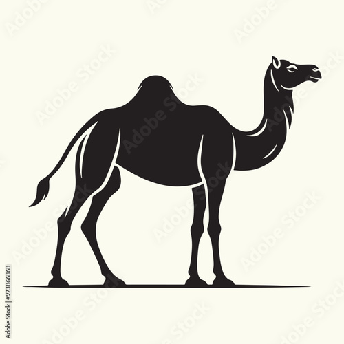 Arabian Camel silhouette Illustration Vector