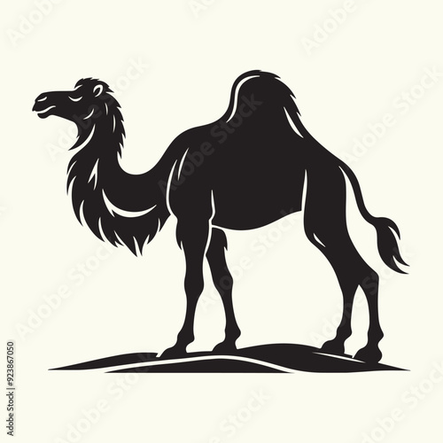 Arabian Camel silhouette Illustration Vector