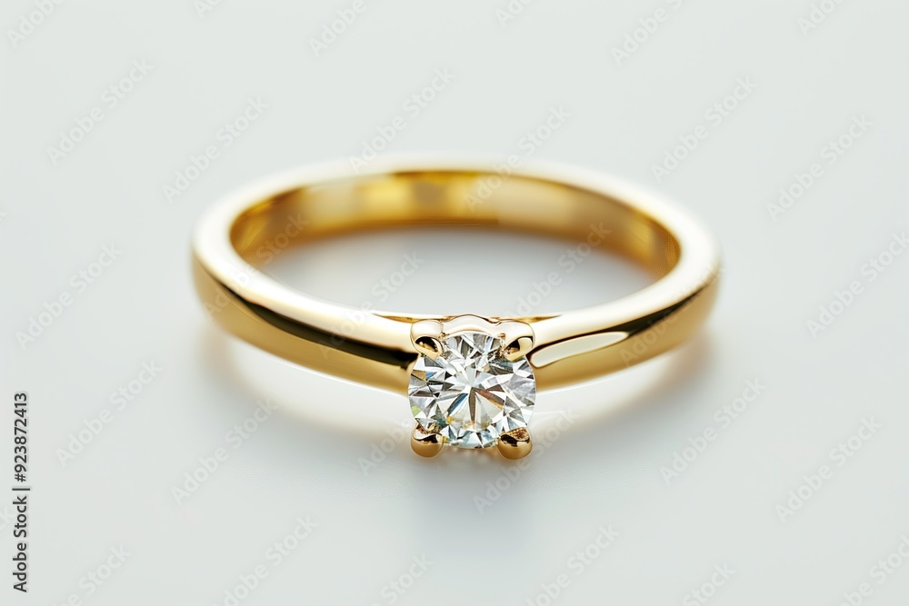 Gold ring on white surface. clear details, hyper-realistic high resolution photo Gold ring on white surface. clear details, hyper-realistic high resolution photo