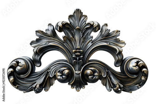 A decorative sculpture isolated on a white background.