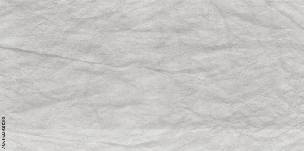 Fototapeta premium White wrinkly backdrop paper background. texture of white marble luxury wall. Light Gray Aquarelle Floral Stain Pattern. white fabric crushed textured crumpled. Background or crumpled white paper.