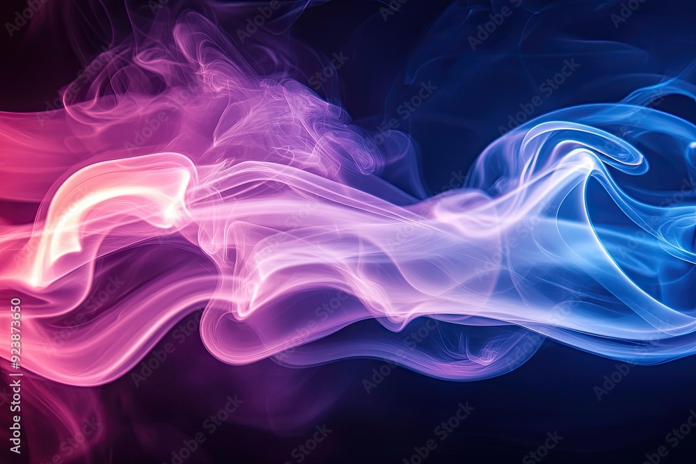 A mesmerizing blend of pink and blue smoke swirling gracefully, perfect for backgrounds, effects, and creative designs. A mesmerizing blend of pink and blue smoke swirling gracefully, perfect for backgrounds, effects, and creative designs.
