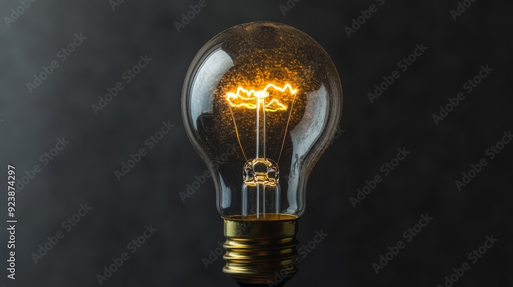 A light bulb above a person's head symbolizing a bright idea leading to success A light bulb above a person's head symbolizing a bright idea leading to success