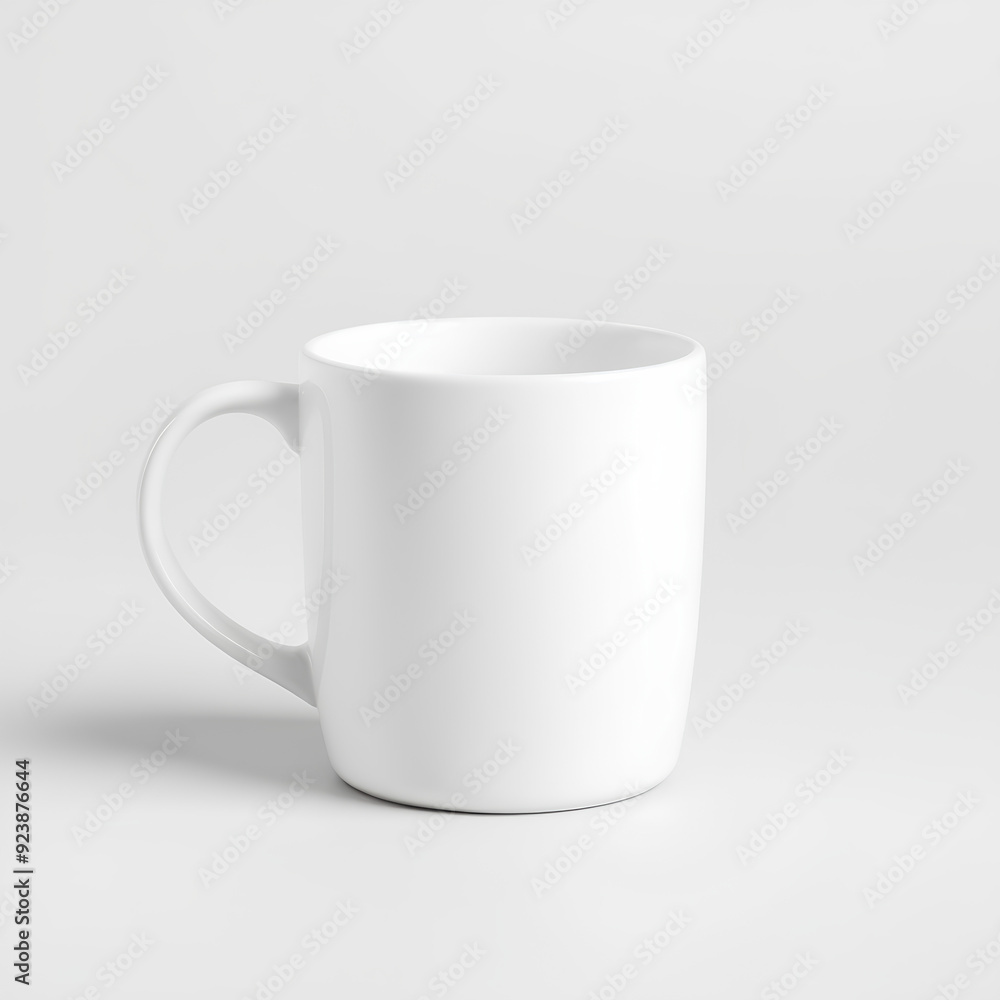 A sleek, all-white minimalist mug with a clean, smooth design, perfect for those who appreciate modern simplicity. A sleek, all-white minimalist mug with a clean, smooth design, perfect for those who appreciate modern simplicity.