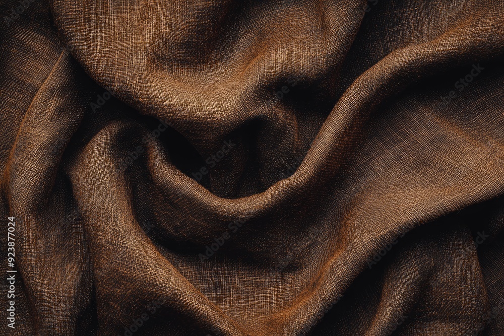 Dark brown fabric texture material fabric background , ai Dark brown fabric texture material fabric background , ai