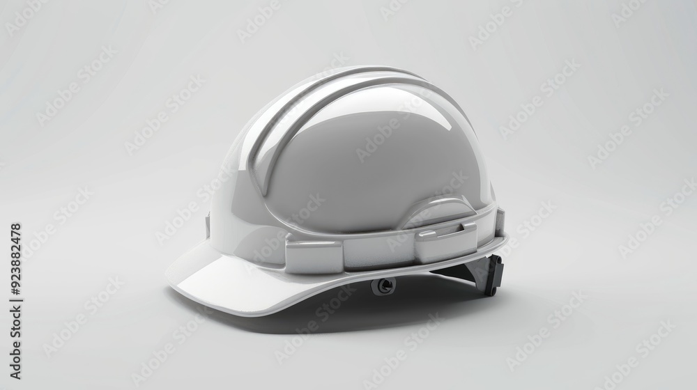 Fototapeta premium Safety helmet depicted on a white background