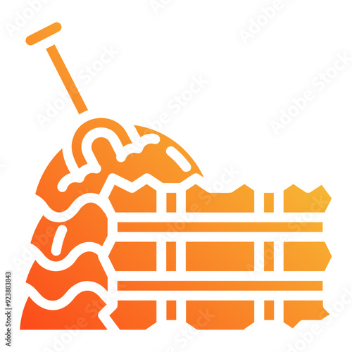 haystack. vector single icon with a solid gradient style. suitable for any purpose. for example: website design, mobile app design, logo, etc.